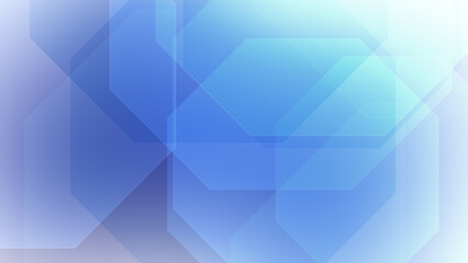 Technology science geometric octagons on white abstract background creating bright, blue, and energetic abstract pattern composition. futuristic concept with dynamic octagon pattern transformation