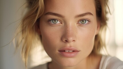 Fototapeta premium Graceful features and a timeless beauty shine through.