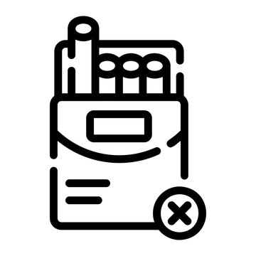 recommend clip art: cigarette Line Icon
