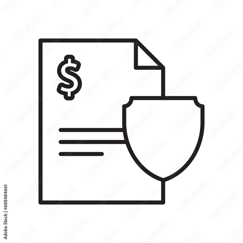 Poster insurance icon