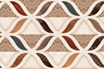 Digital wall tiles design for bathroom tile. ceramic wall tile Abstract background.