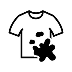 Solid black icon for Stains