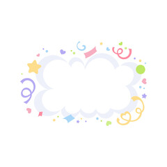 speech bubble speech balloon cute text box Colorful transparent party balls are a great decoration at parties and gatherings.