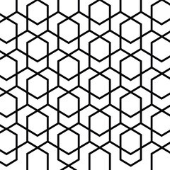 Black line and white background