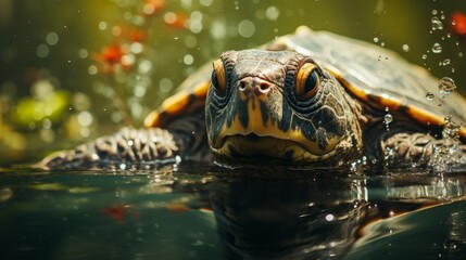 turtle in the water