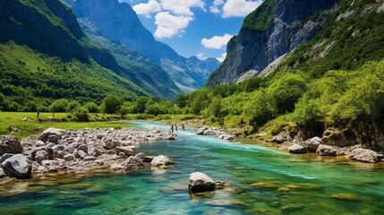  river in Montenegro. Its source is within steep pocket valley undre the mountain 