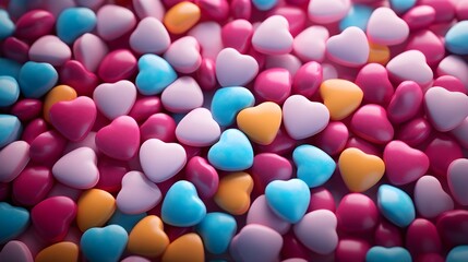 close up of colorful candy