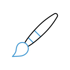 Brush icon vector stock illustration