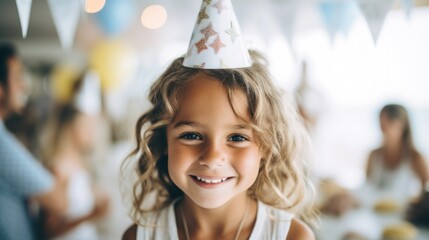 Smiles abound as a little girl pupil enjoys her beach birthday bash.