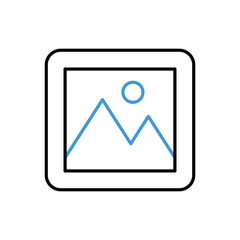  Photos icon vector stock illustration