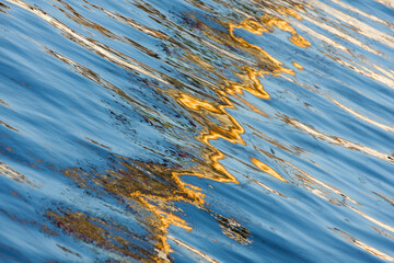 Abstract reflection of colors on the surface of water
