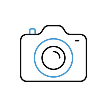  Camera icon vector stock illustration