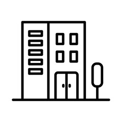 Hotel icon. Apartment icon