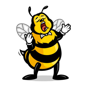 Bee Cartoon Opera Singer Opera Stock Illustrations