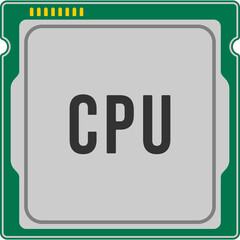 CPU Processor Illustration