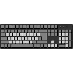 Mechanical Keyboard Illustration