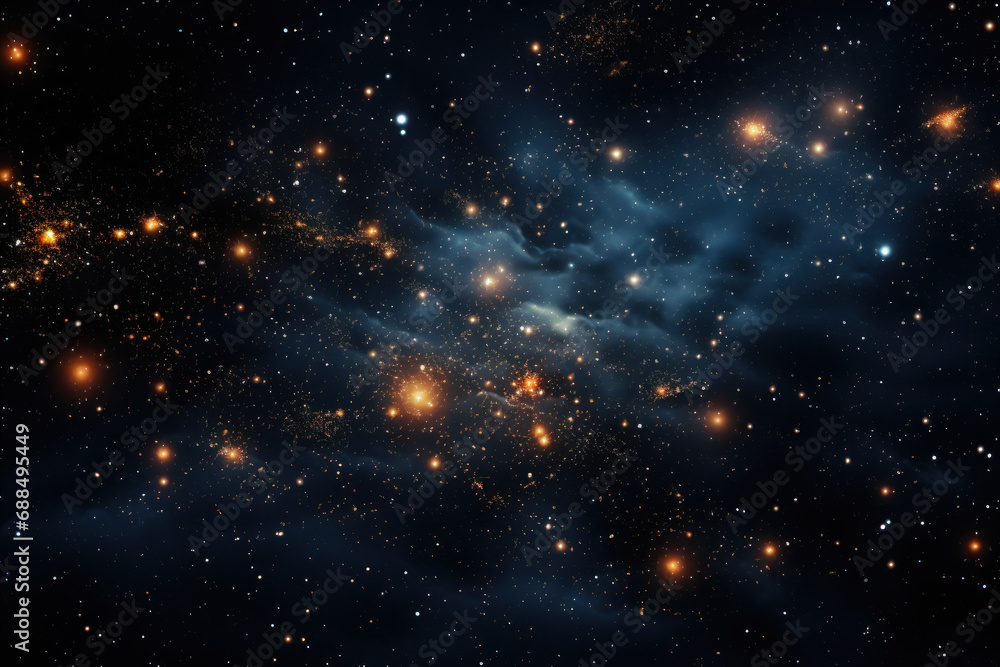 Wall mural a constellation forming in the night sky, each star representing a unique idea that contributes to t