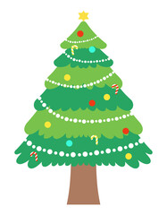 クリスマスツリー　イラスト素材