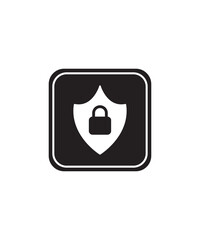 security button icon, vector best flat icon.