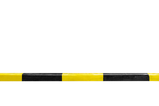 Yellow and black curbstone border
