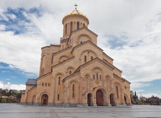 Obraz premium Holy Trinity Cathedral of Tbilisi - Sameba. 