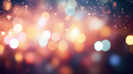 Blurred Abstract Glitter Dust Bokeh Lights Background