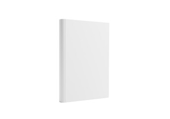 white hardcover book isolated