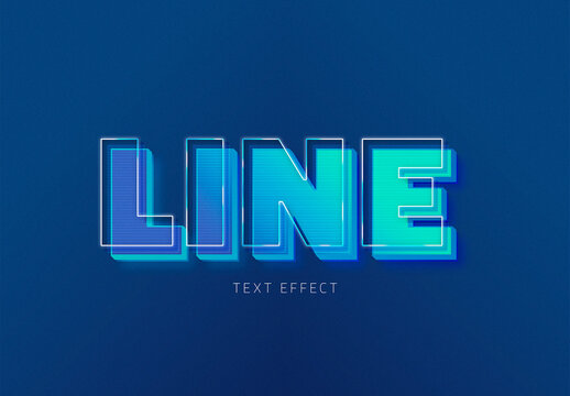 Line Text Effect