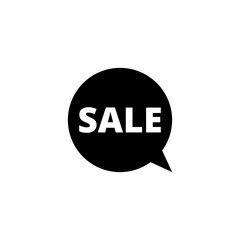 Sale bubble icon isolated on transparent background