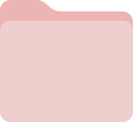 pastel pink color flat design organizer folder icon, transparent png - obrazy, fototapety, plakaty