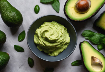 avocado on plate