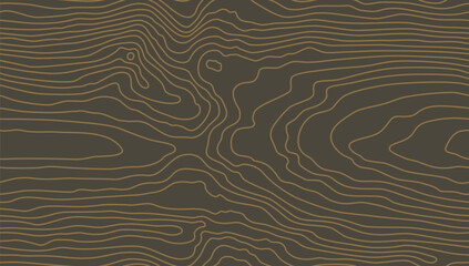 Fototapeta na wymiar Wood grain brown texture. Seamless wooden pattern. Abstract line background. Tree fiber vector illustration
