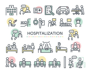 医療関連のアイコンイラスト