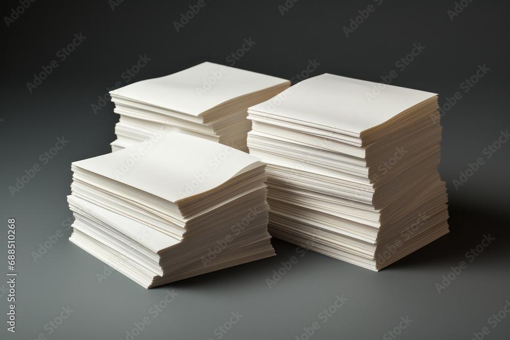 Poster a series of blank index cards, organized and ready for note-taking, symbolizing preparation and orga