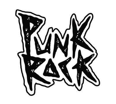 Punk rock music. Vector illustration