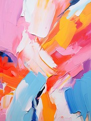 Bold Brushstrokes: Abstract Expressionist Wall Art in Vibrant, Emotional Colors