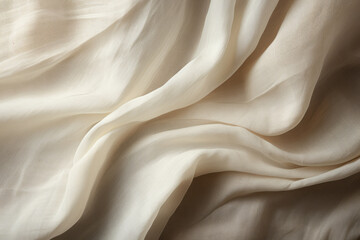Obraz premium Linen wavy fabric textile background
