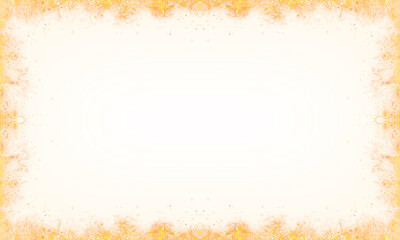 luxury gold color glitter boeder frame retangle tansparent background