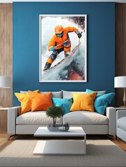 High-Energy Action Sport Wall Art: Capturing the Thrills of Skateboarding, Snowboarding, and Motocross