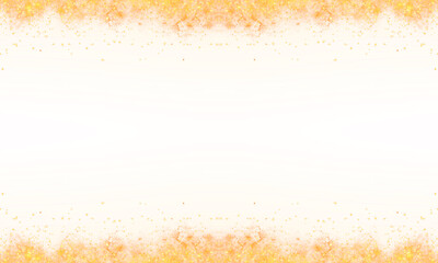 luxury gold color glitter boeder frame retangle tansparent background
