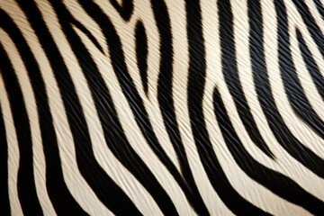 Fototapeta na wymiar Black and white zebra fur texture