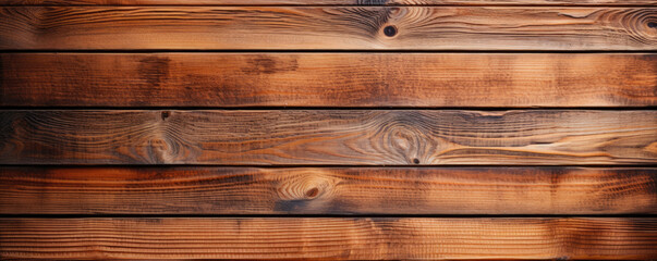 Obraz premium Wooden background made of brown boards. Place for text