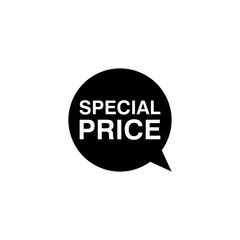 Special price bubble icon isolated on transparent background