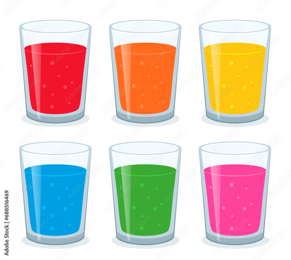 Canvas Prints soda or syrup glass set