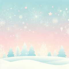 Delicate pastel Christmas and New Year backgrounds