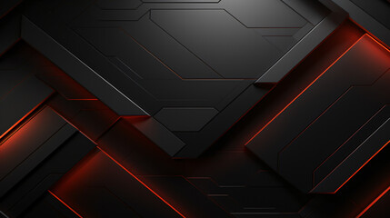 Abstract dark grey and red lines