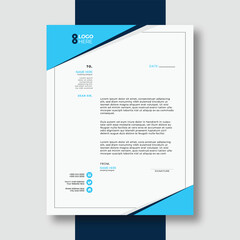 Contemporary Corporate Letterhead Design template