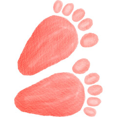 Little Feet PNG Transparent, Drawing Little Feet, Baby Footprints Clipart, Baby Footprints Colorful