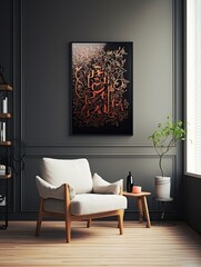 Multilingual Calligraphy Wall Art: Exuding Elegance in Handwriting and Brushwork