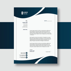 Minimalist Corporate Stationery letterhead design Layout